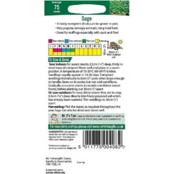 Mr. Fothergill's Sage (Salvia Officinalis) Seeds -GreenScape Sales Store 12804291 2014895131442523