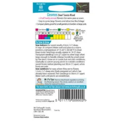 Mr. Fothergill's Cosmos Dwarf Sonata Mixed Seeds -GreenScape Sales Store 12807978 4844832984848731