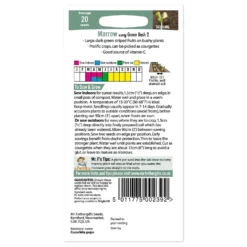 Mr. Fothergill's Marrow Long Green Bush 2 Seeds -GreenScape Sales Store 12807981 1334832985759876