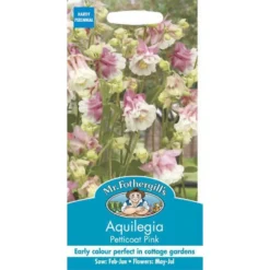 Mr. Fothergill's Aquilegia Petticoat Pink Seeds