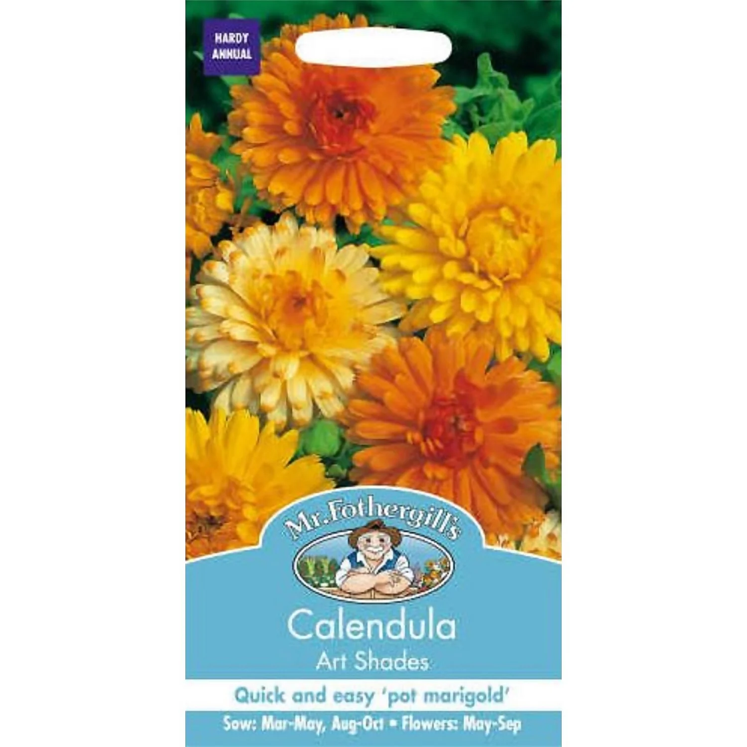 Mr. Fothergill's Calendula Pot Marigold Art Shades (Calendula Officinalis) Seeds 3 Mr. Fothergill's Calendula Pot Marigold Art Shades (Calendula Officinalis) Seeds