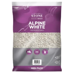 Stylish Stone Premium Alpine White Chippings - Midi Pack - 9kg -GreenScape Sales Store 12808258 1944902947347578