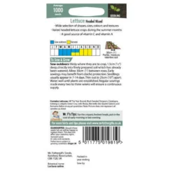 Mr. Fothergill's Lettuce Headed Mixed (Lactuca Sativa) Seeds -GreenScape Sales Store 12808438 1464833221081409