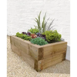 Forest Garden Wooden Sleeper Raised Bed -GreenScape Sales Store 12809016 2034833226026255