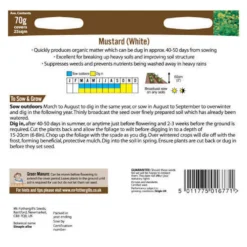 Mr. Fothergill's White Mustard Green Manure (Sinapis Alba) Seeds -GreenScape Sales Store 12809352 1594833194599173