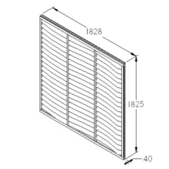 Forest Larchlap Lap 6x6ft Fence Panel - Pack Of 3 -GreenScape Sales Store 12809357 5174833198913134