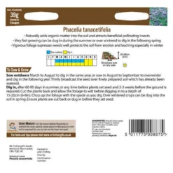 Mr. Fothergill's Phacelia Tanacetifolia Green Manure Seeds -GreenScape Sales Store 12809682 2974833226021116