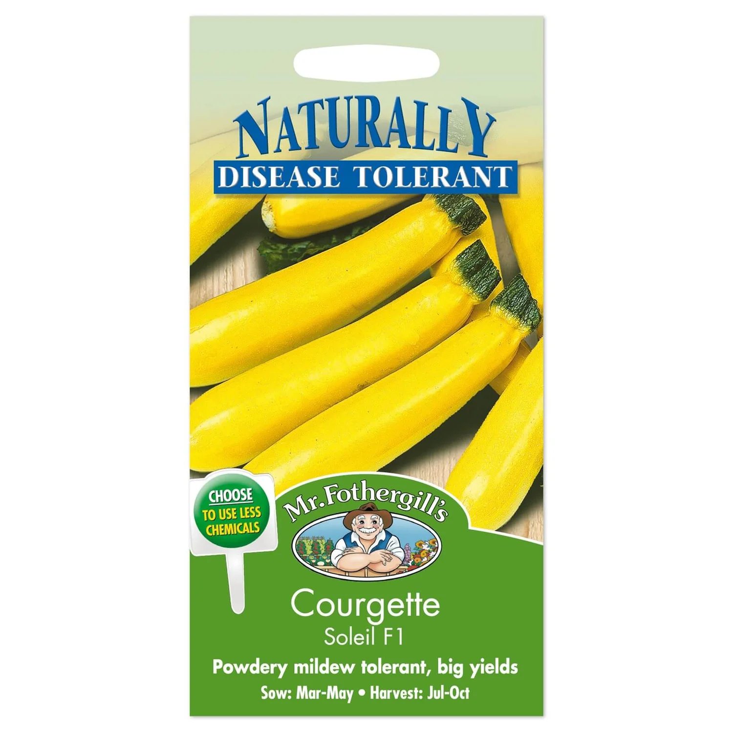 Mr. Fothergill's Courgette Soleil F1 Seeds 3 Mr. Fothergill's Courgette Soleil F1 Seeds