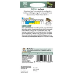Mr. Fothergill's Lettuce Tom Thumb (Lactuca Sativa) Seeds -GreenScape Sales Store 12811606 1034832978193327