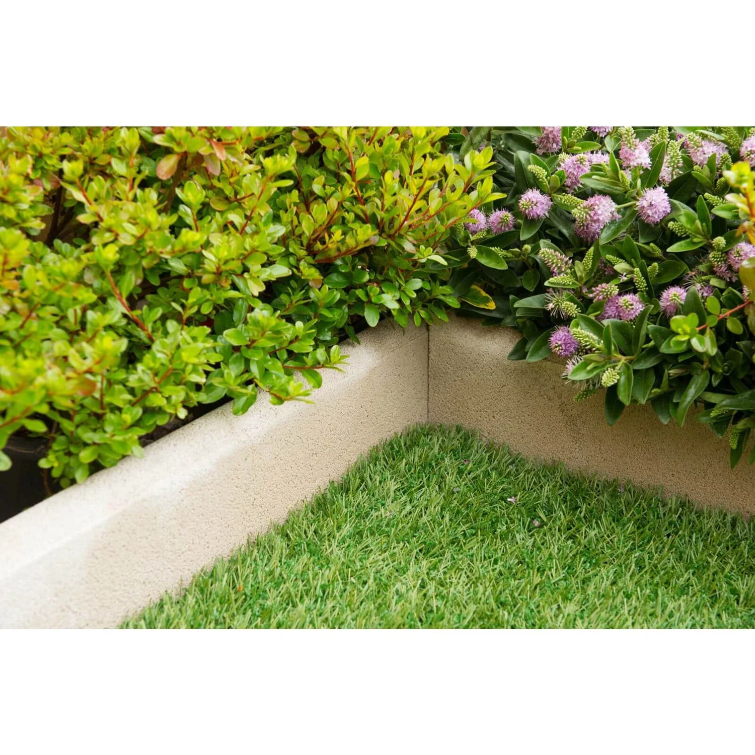 Stylish Stone Round Top Edging 600mm - Grey 3 Stylish Stone Round Top Edging 600mm - Grey