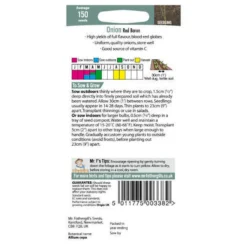 Mr. Fothergill's Onion Red Baron (Allium Cepa) Bulbs -GreenScape Sales Store 12812264 8274832954093949