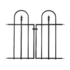 Gate For Triple Arch Finial Fence Black -GreenScape Sales Store 12812574 2514856744604759