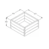 Forest Garden Wooden Caledonian Square Raised Bed -GreenScape Sales Store 12812606 1305021915776929