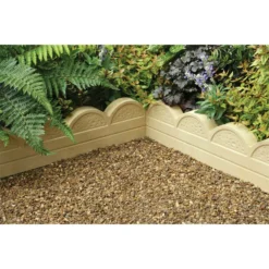 Stylish Stone Wave Top Edging 600mm - Gold
