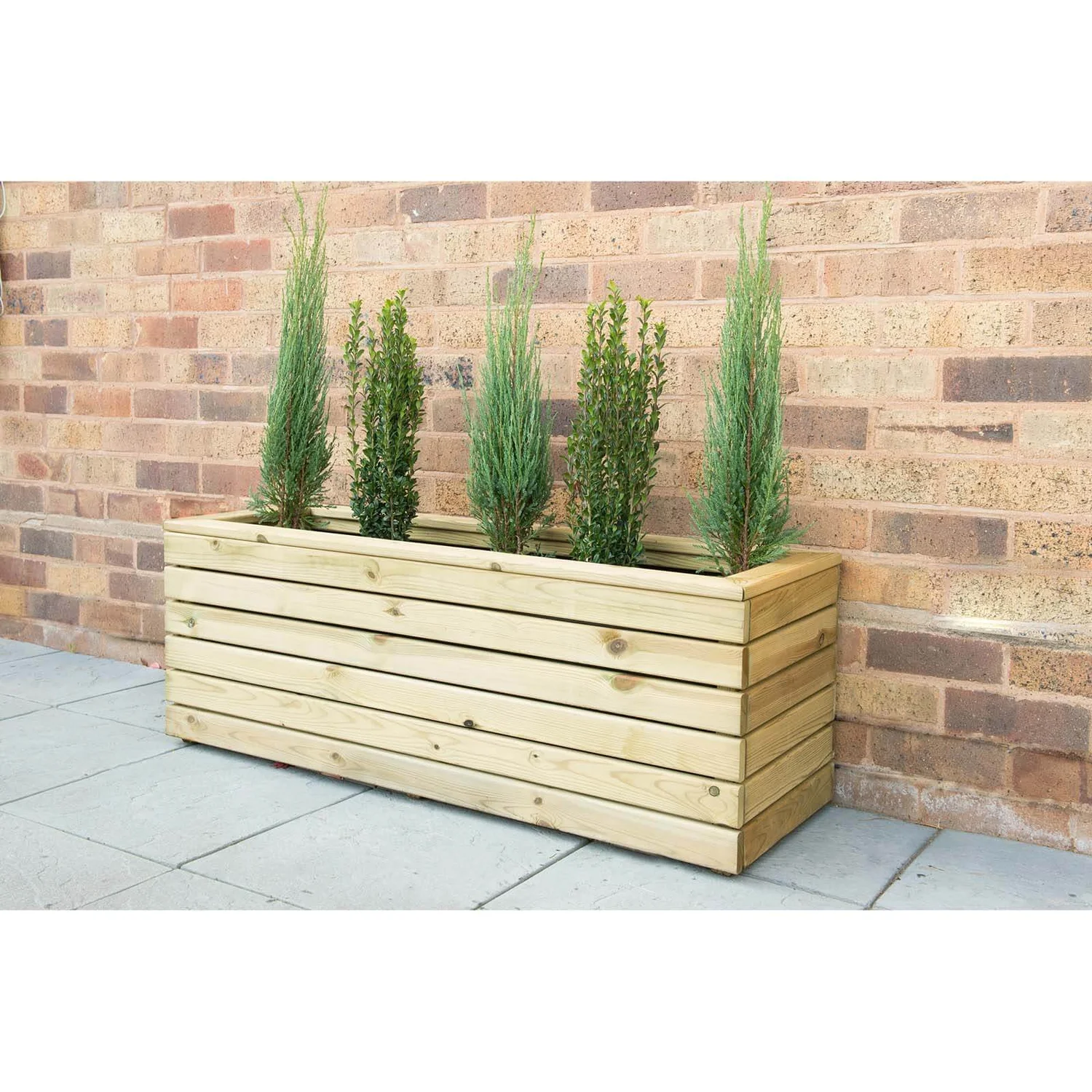 Forest Garden Wooden Linear Long Planter 4 Forest Garden Wooden Linear Long Planter - Image 2