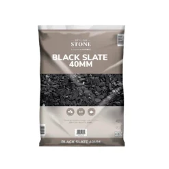 Stylish Stone Black Slate - Large Pack - 19kg -GreenScape Sales Store 12815213 1045014583377587