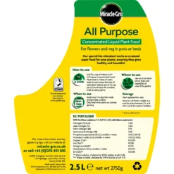 Miracle-Gro All Purpose Concentrated Liquid Plant Food - 2.5L -GreenScape Sales Store 12815508 1954833196308444