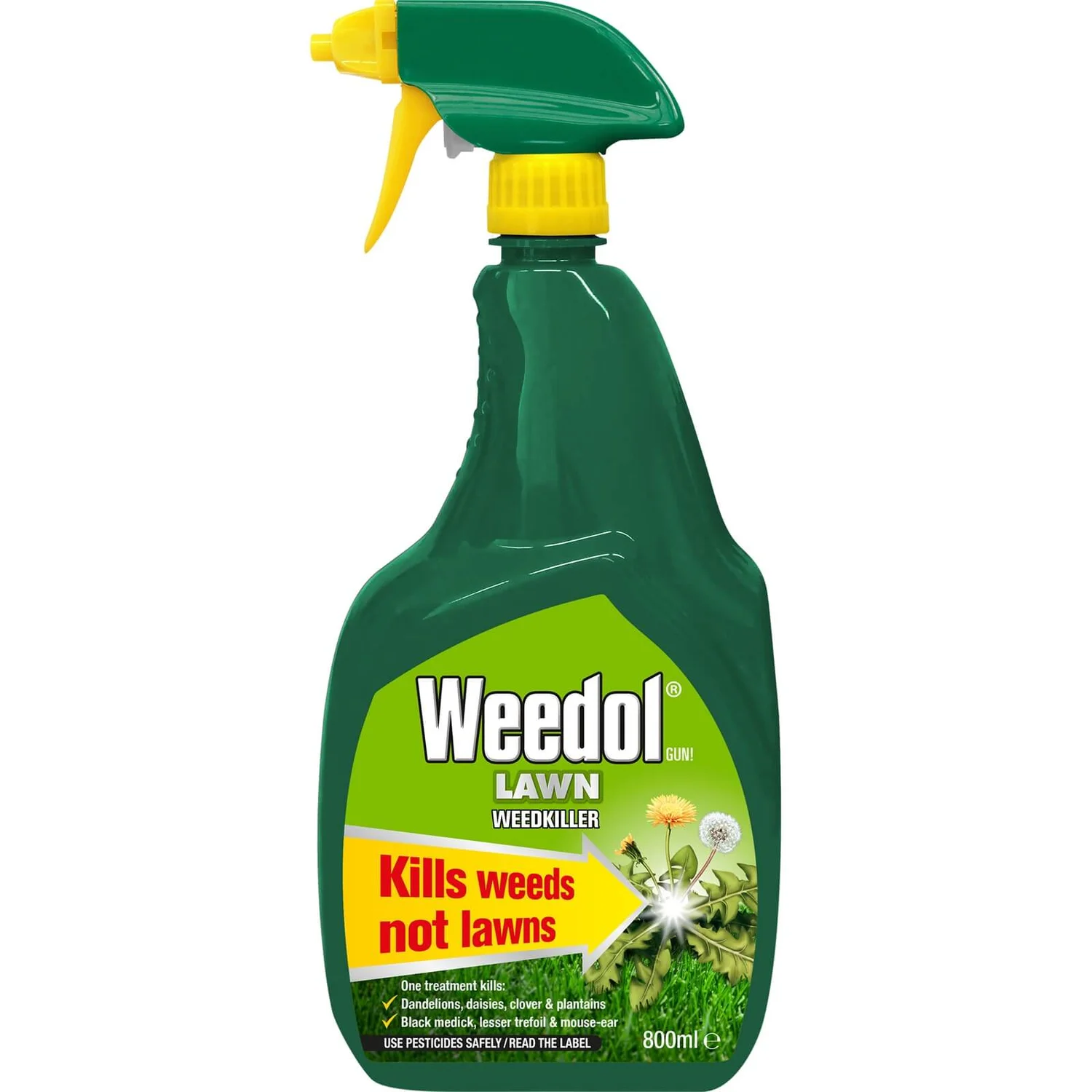 Weedol Gun! Lawn Ready To Use Weedkiller - 800ml 3 Weedol Gun! Lawn Ready To Use Weedkiller - 800ml