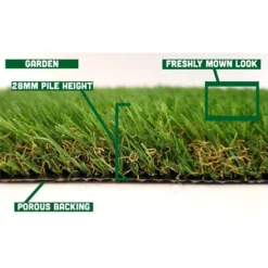 Nomow 28mm Garden Grass Artificial Grass Roll - 4m Width 9 Nomow 28mm Garden Grass Artificial Grass Roll - 4m Width -GreenScape Sales Store 12816261 4384832980078890