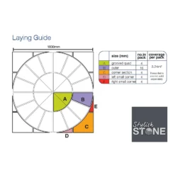 Stylish Stone Belfrey 1.8m Squaring Off Kit - Autumn Brown -GreenScape Sales Store 12816749 6544957340715993