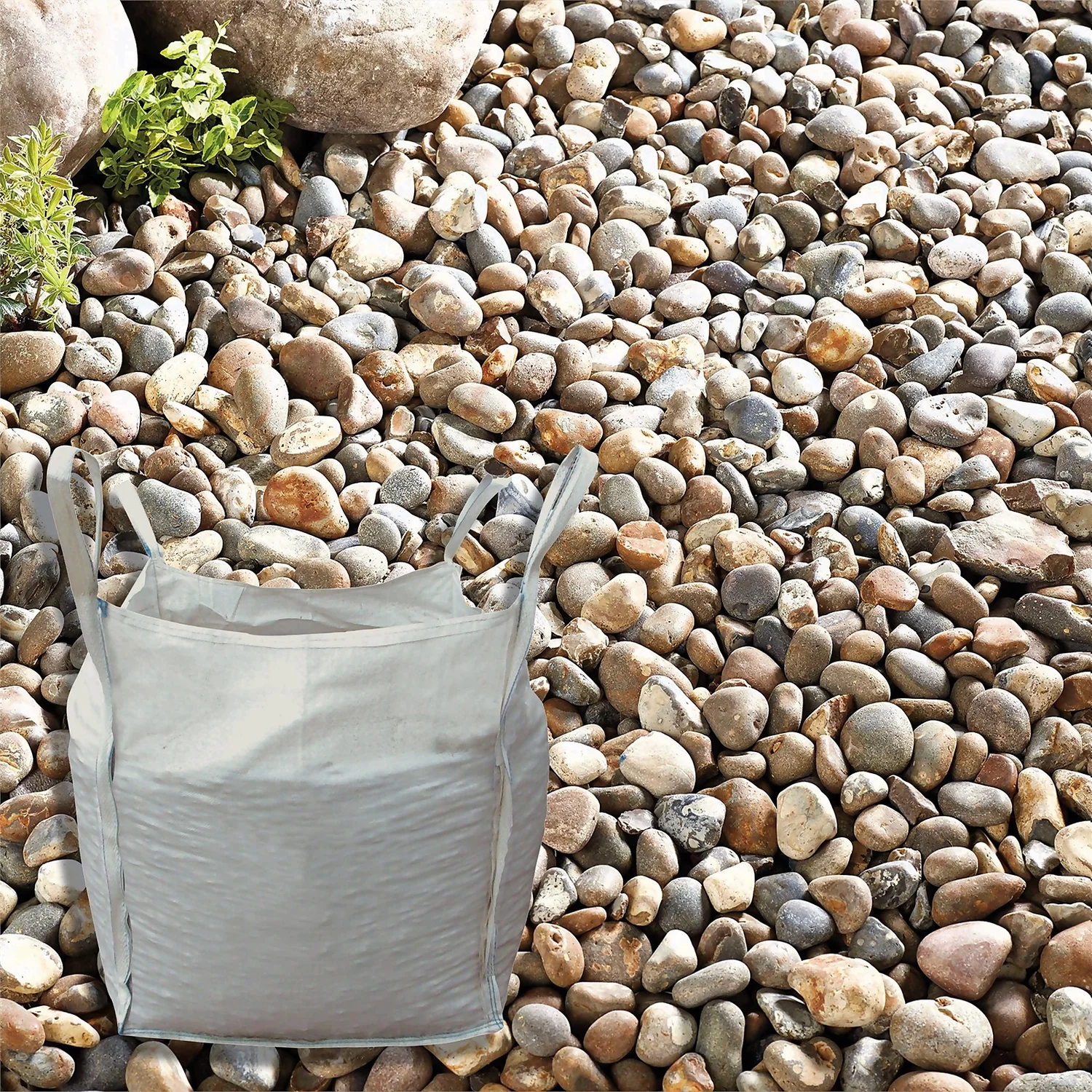Stylish Stone River Pebbles - Bulk Bag 750 Kg 3 Stylish Stone River Pebbles - Bulk Bag 750 Kg
