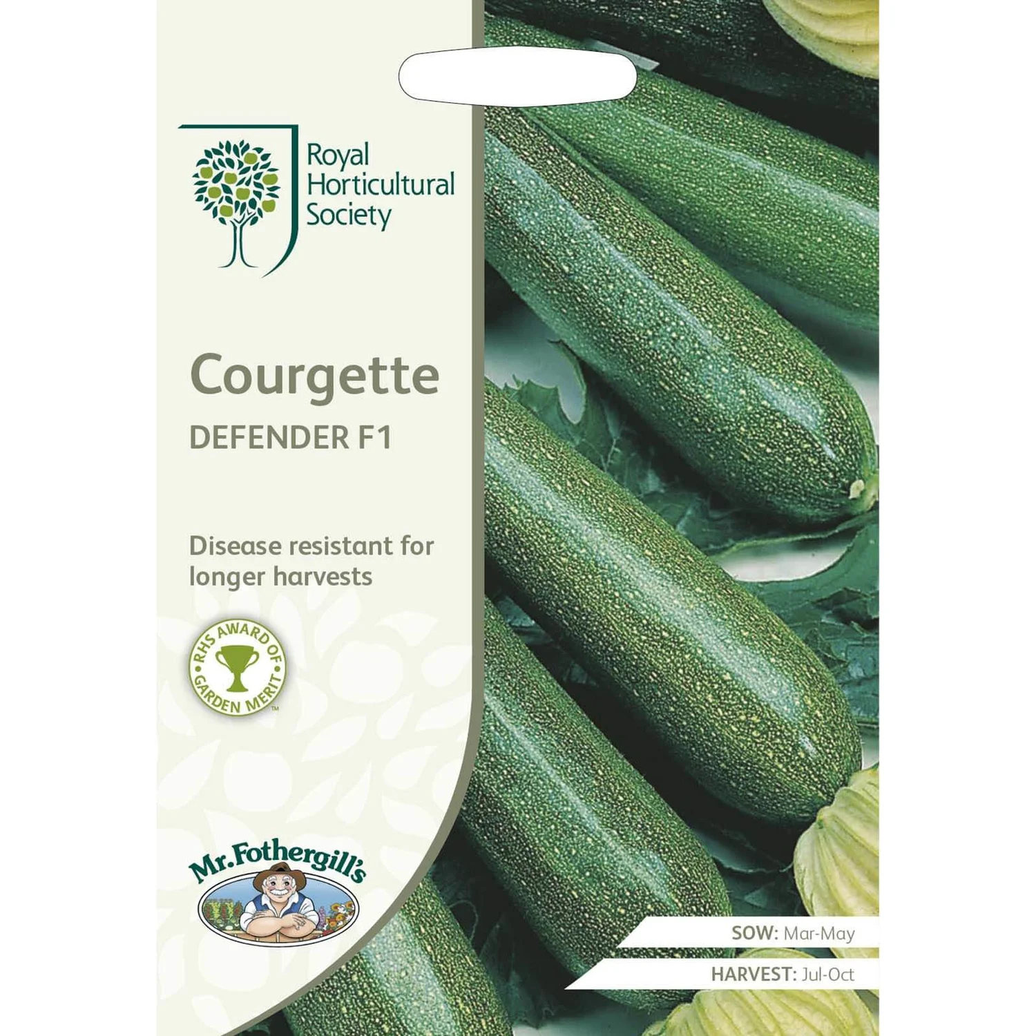 RHS Courgette Defender F1 Seeds 3 RHS Courgette Defender F1 Seeds