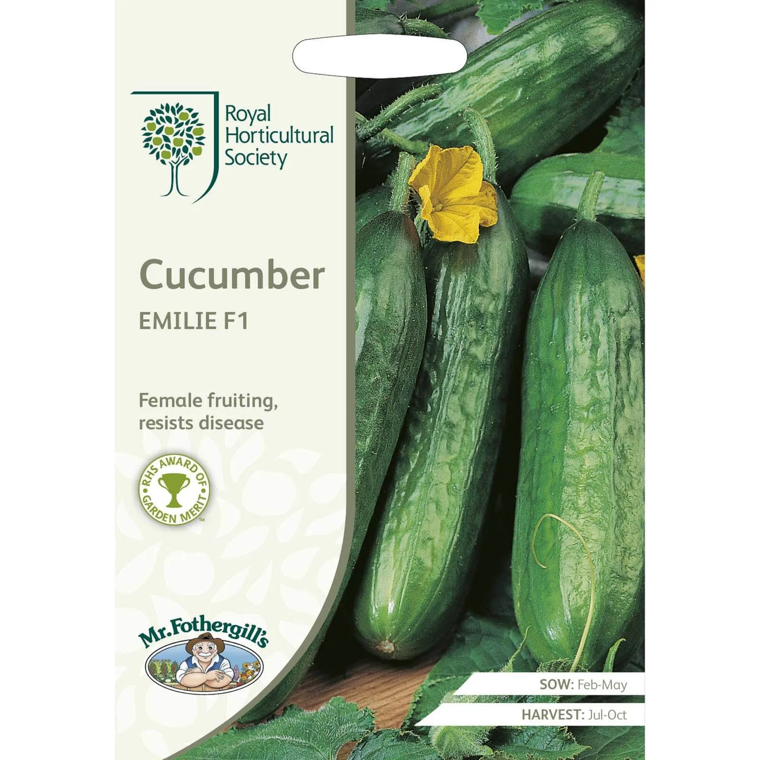 RHS Cucumber Emilie F1 Seeds 3 RHS Cucumber Emilie F1 Seeds