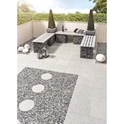 Stylish Stone Granite Paving 400 X 400mm - Light Grey -GreenScape Sales Store 12817633 1394845758393463