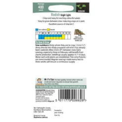 Mr. Fothergill's Radish Bright Lights (Raphanus Sativus) Seeds -GreenScape Sales Store 12818688 1994833204435426