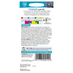 Mr. Fothergill's Campanula Carpatica Blue Seeds -GreenScape Sales Store 12819853 5144833169908411