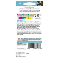 Mr. Fothergill's Canary Creeper Seeds -GreenScape Sales Store 12819854 3744833169809636