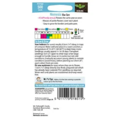 Mr. Fothergill's Nemesia Blue Gem Seeds -GreenScape Sales Store 12819966 1774833170102442