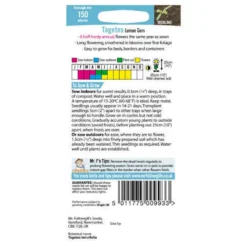 Mr. Fothergill's Tagetes Lemon Gem Seeds -GreenScape Sales Store 12820108 1394833170176818