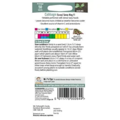 Mr. Fothergill's Cabbage Savoy King F1 Seeds -GreenScape Sales Store 12820121 1504833170731407