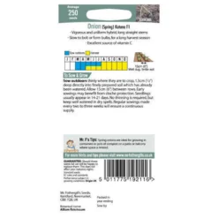 Mr. Fothergill's Onion Spring Katana F1 Seeds -GreenScape Sales Store 12820381 1394833171456132