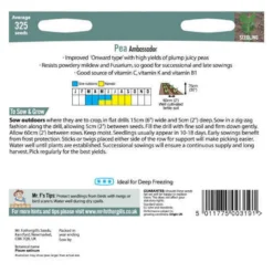 Mr. Fothergill's Pea Ambassador Seeds -GreenScape Sales Store 12820503 1664833169530330