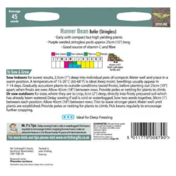 Mr. Fothergill's Runner Bean Butler Vegetable Seeds -GreenScape Sales Store 12820618 9644833169582782