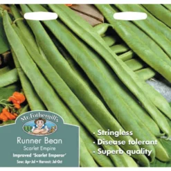 Mr. Fothergill's Runner Bean Scarlet Empire (Stringless) Seeds