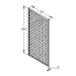 90cm Rosemore Lattice Trellis 4 Pack -GreenScape Sales Store 12823383 7424833217868820