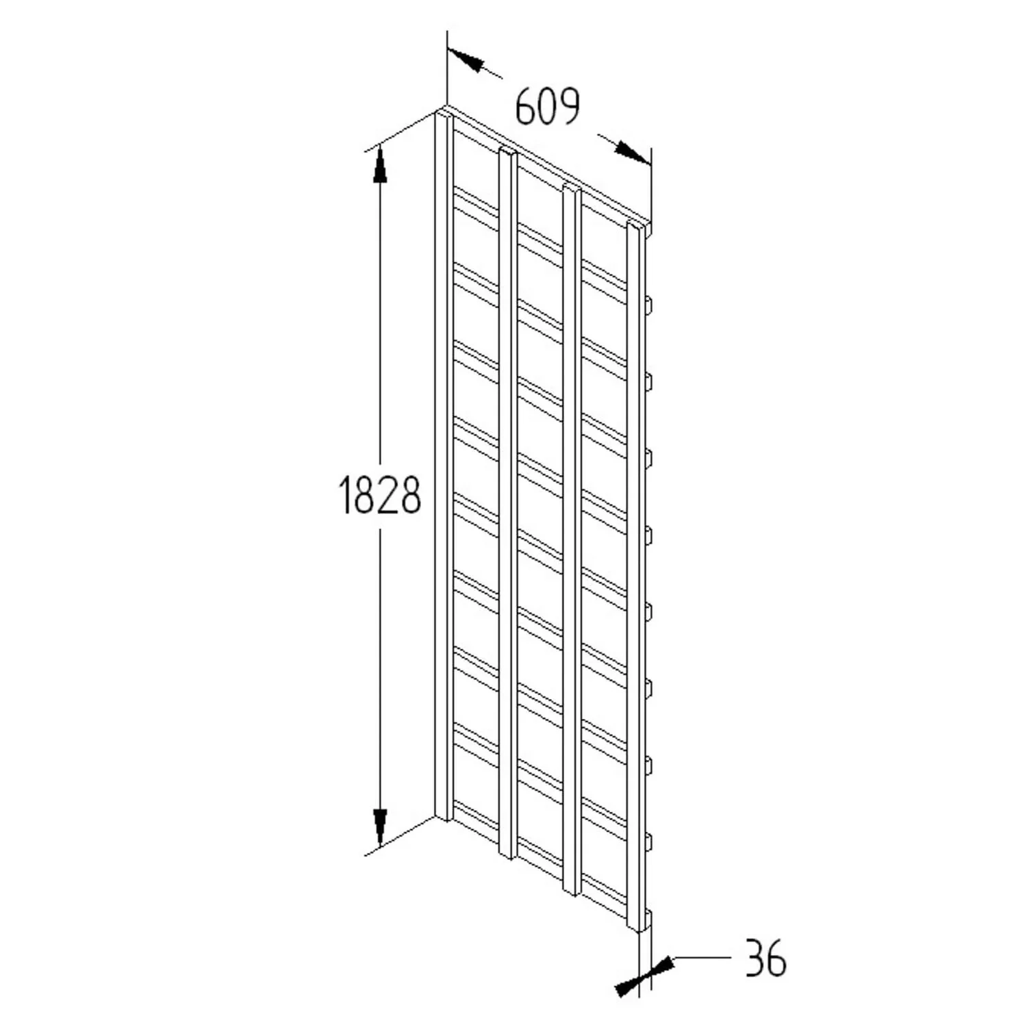 Heavy Duty Trellis - 61cm - Pack Of 4 7 Heavy Duty Trellis - 61cm - Pack Of 4 - Image 5