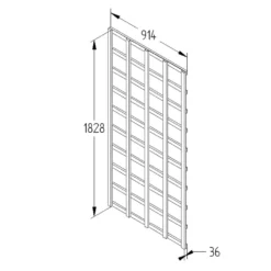 Heavy Duty Trellis - 91cm - Pack Of 4 -GreenScape Sales Store 12823562 1604833218847771