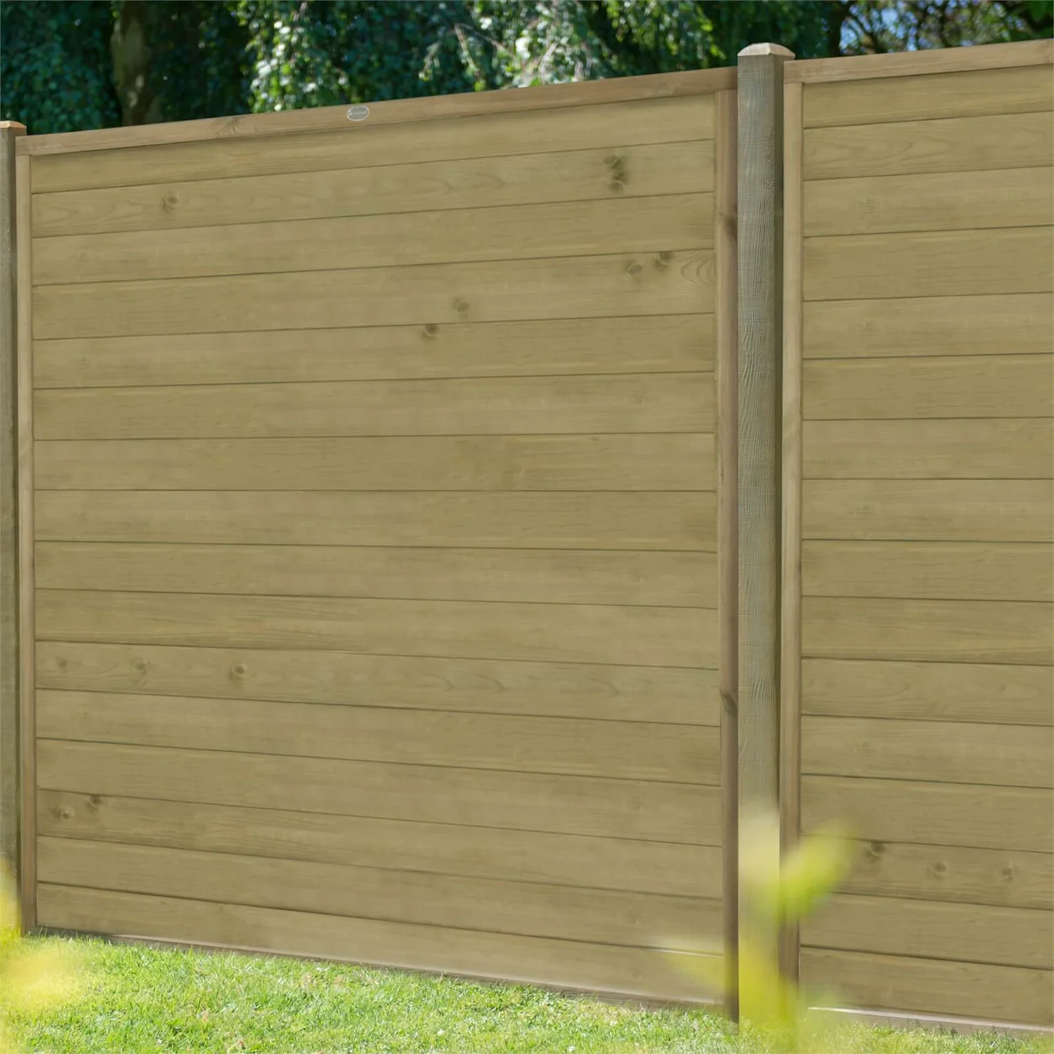 Horizontal Tongue & Groove Fence Panel - 6ft - Pack Of 3 3 Horizontal Tongue & Groove Fence Panel - 6ft - Pack Of 3