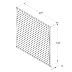 Horizontal Tongue & Groove Fence Panel - 6ft - Pack Of 4 -GreenScape Sales Store 12823845 1564833217837188