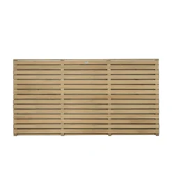 Forest Double Forest Slatted Fence Panel - 3ft - Pack Of 3 -GreenScape Sales Store 12824329 6254833216195360
