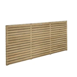 Forest Double Forest Slatted Fence Panel - 3ft - Pack Of 3 -GreenScape Sales Store 12824329 9224833216054888