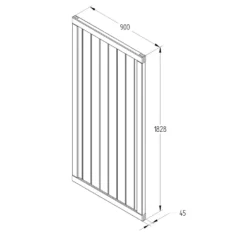 Vertical Tongue & Groove Gate - 6ft -GreenScape Sales Store 12824340 3574833222703884