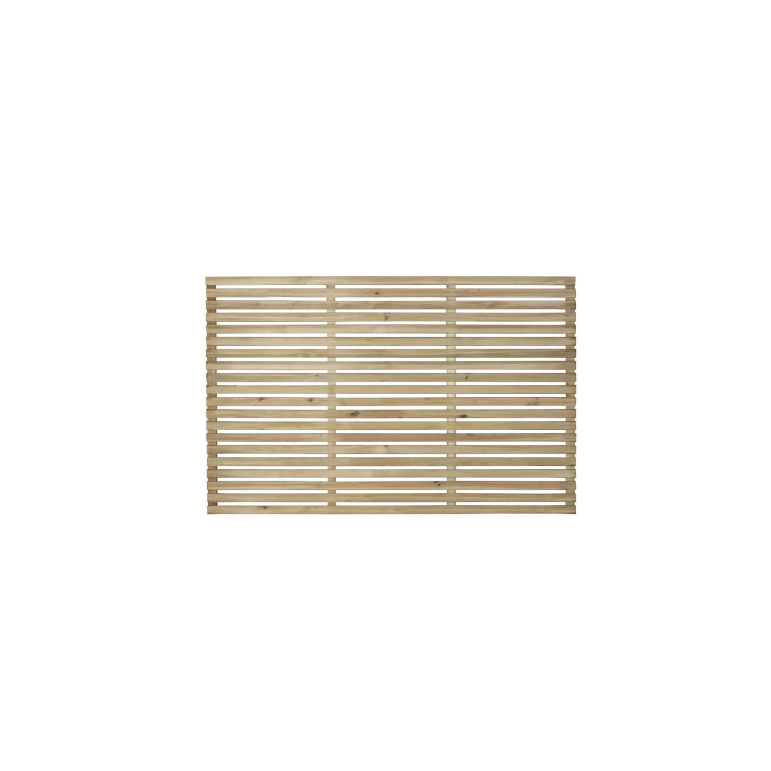 4ft Pressure Treated Contemporary Slatted Fence Panel - Pack Of 3 4 4ft Pressure Treated Contemporary Slatted Fence Panel - Pack Of 3 - Image 2