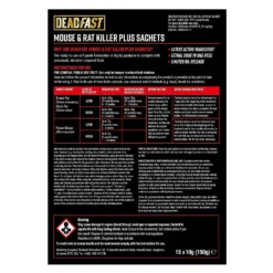 Deadfast Mouse And Rat Killer Plus 15 Sachets -GreenScape Sales Store 12833180 8255019845633085