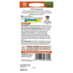 Mr. Fothergill's Cress American Land (Barbarea Verna) Seeds -GreenScape Sales Store 12834064 2934833192064890