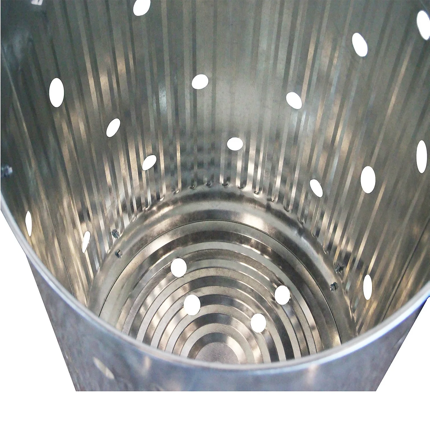 None Garden Galvanised Steel Incinerator / Fire Bin With Lid - 85L 9 None Garden Galvanised Steel Incinerator / Fire Bin With Lid - 85L - Image 7